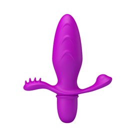 Klitoral Uyarıcılı Titreşimli Anal Plug