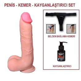 XS Adam Rubber Realistik 21cm Belden Bağlamalı Penis